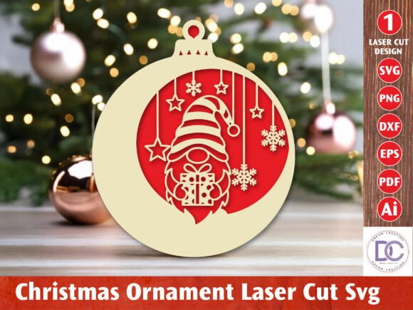 Download Christmas Ornament Laser Cut File - Premium Resources