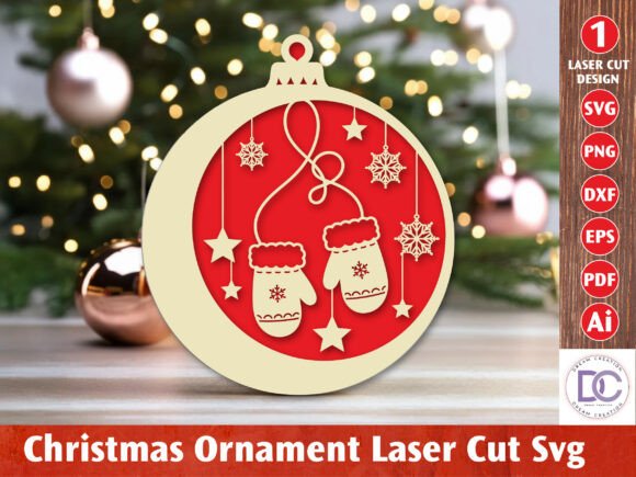 Download Christmas Ornament Laser Cut File - Premium Bundle