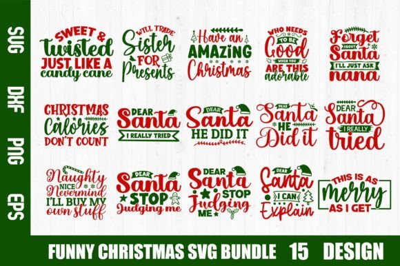 Download Funny Christmas SVG Bundle - Premium Resources