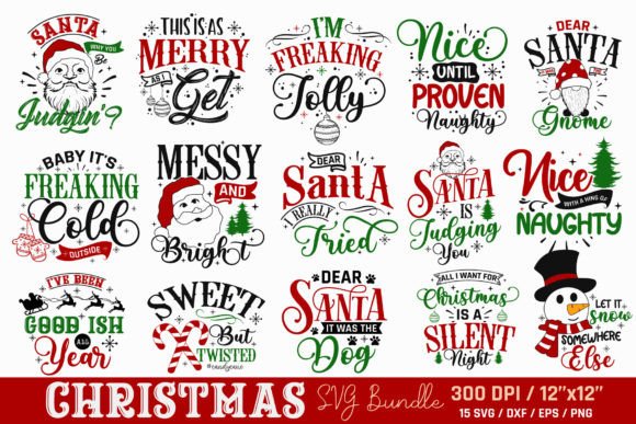Download Funny Christmas SVG Bundle - Premium Resources